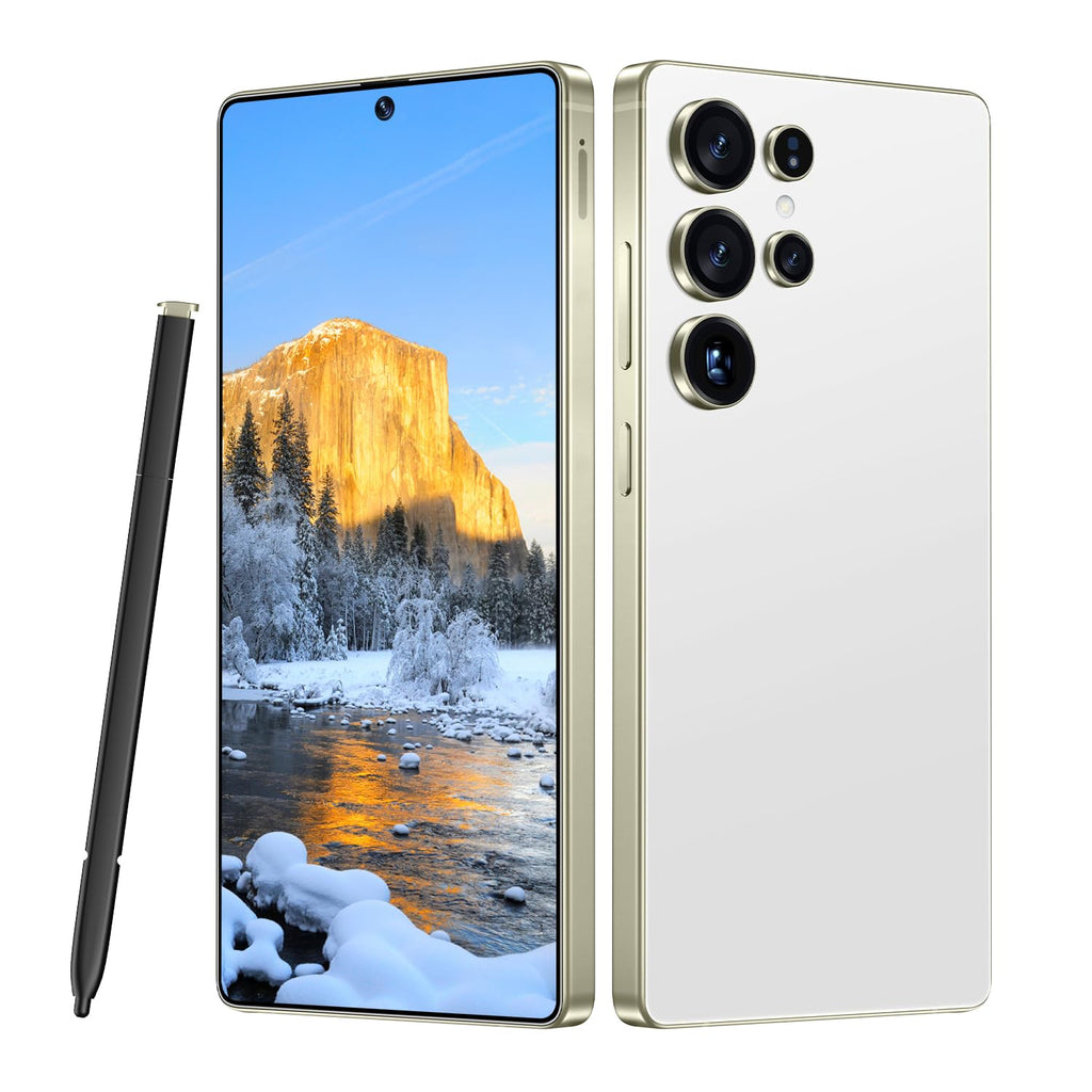 MMY I25 Ultra 5G Unlocked Smartphone,16GB+512GB Fully Cell Phone for Android 14, 6.99" Unlocked Cell Phone, 7000mAh, 68MP+108MP Dual Camera/Dual SIM/Fingerprint Lock/Face (White)