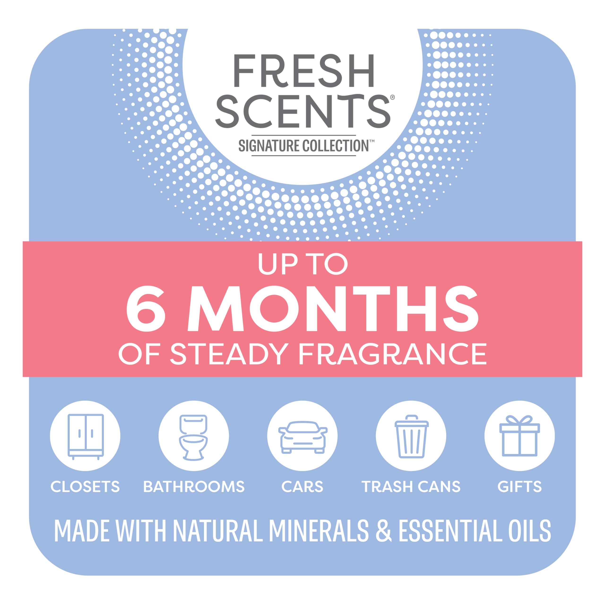 Fresh Scents | Scented Sachet Packet | Little Sparkle | Air Freshener Bags for Drawers, Closets, Cars | 3 Pack | Long Lasting Home Fragrance