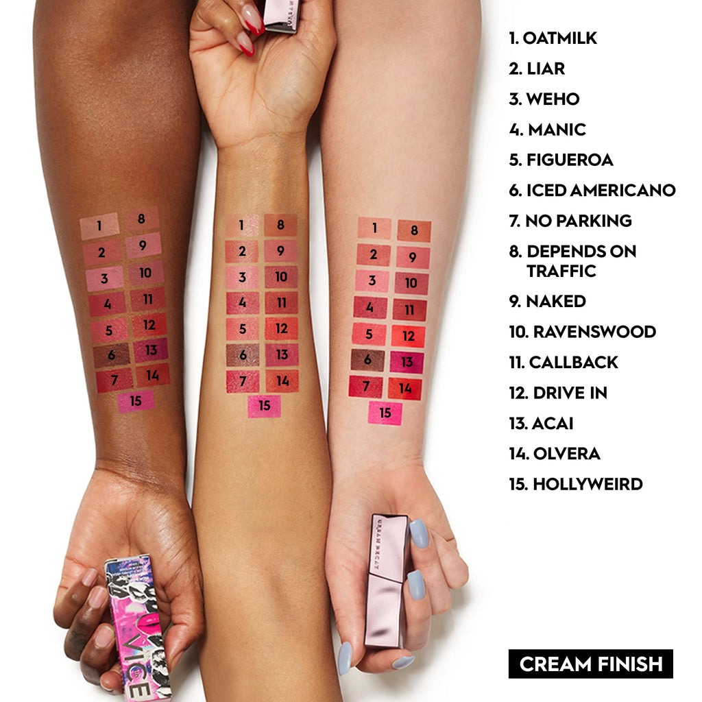 URBAN DECAY Vice Hydrating Lipstick (1993 - Medium Taupe Brown - Matte Finish), Creamy Formula, Moisturizing Lip Color with Aloe Vera & Avocado Oil, Vegan, Cruelty-free - 0.11 oz