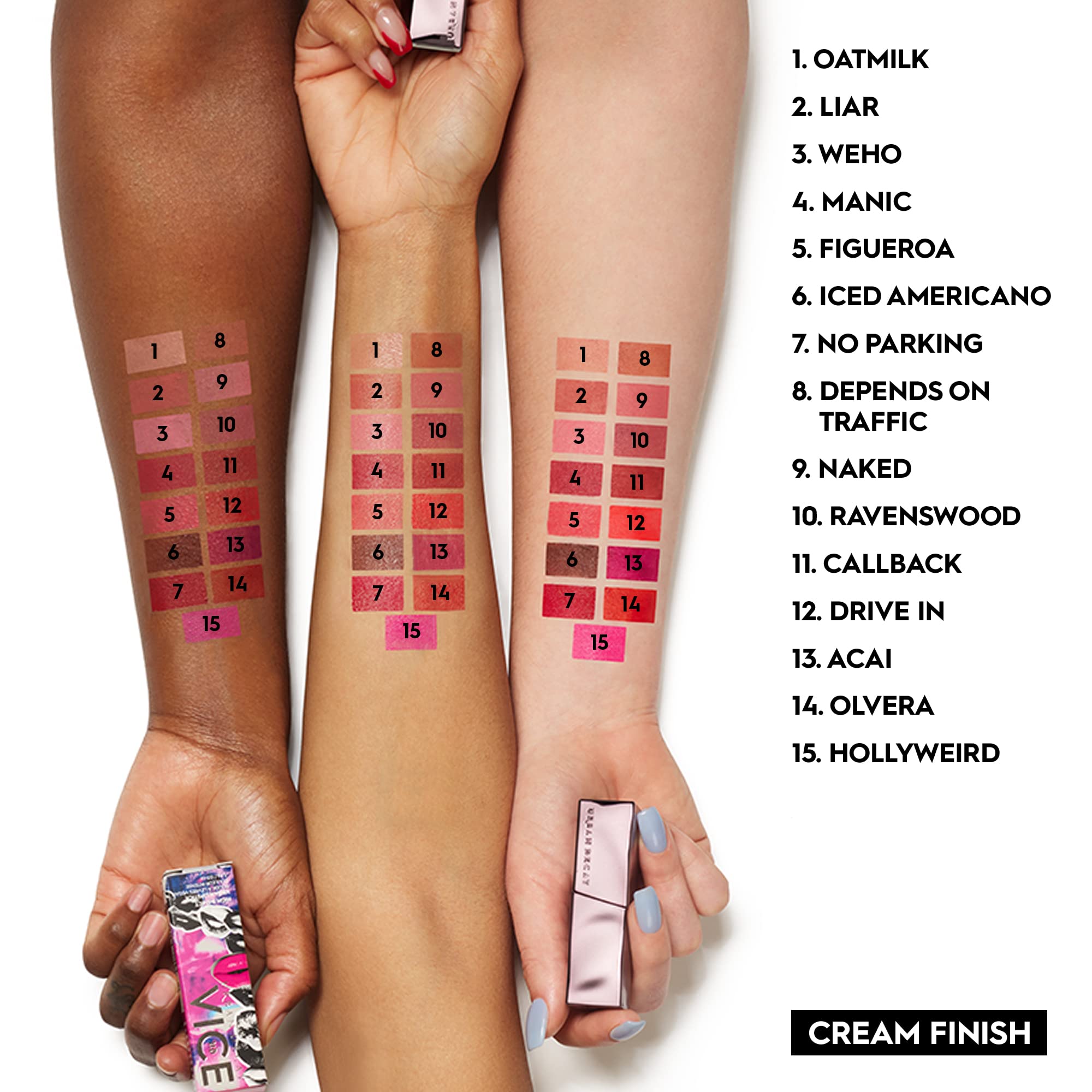URBAN DECAY Vice Hydrating Lipstick (1993 - Medium Taupe Brown - Matte Finish), Creamy Formula, Moisturizing Lip Color with Aloe Vera & Avocado Oil, Vegan, Cruelty-free - 0.11 oz