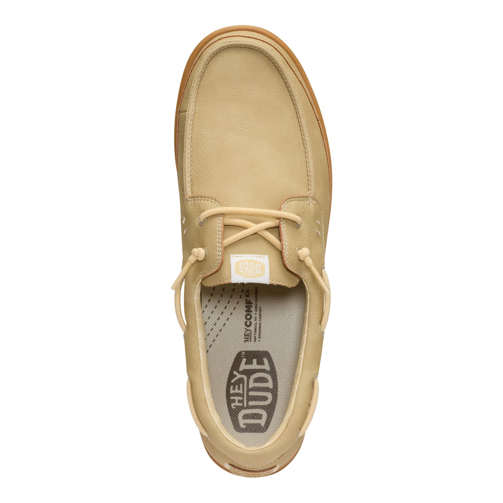 HEYDUDE Men’s Harbor Lo Classic Boat Shoe | Olive Grey/Multi Size 11 | Lightweight Slip-On Loafer with Faux Leather Upper for Casual Daily Wear