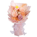 Lovenfold Preserved Flowers Bouquets for Delivery, Champagne Rose Bouquets that Last 1-3 Years, Birthday Gifts for Women Mom Grandma Wife Friends