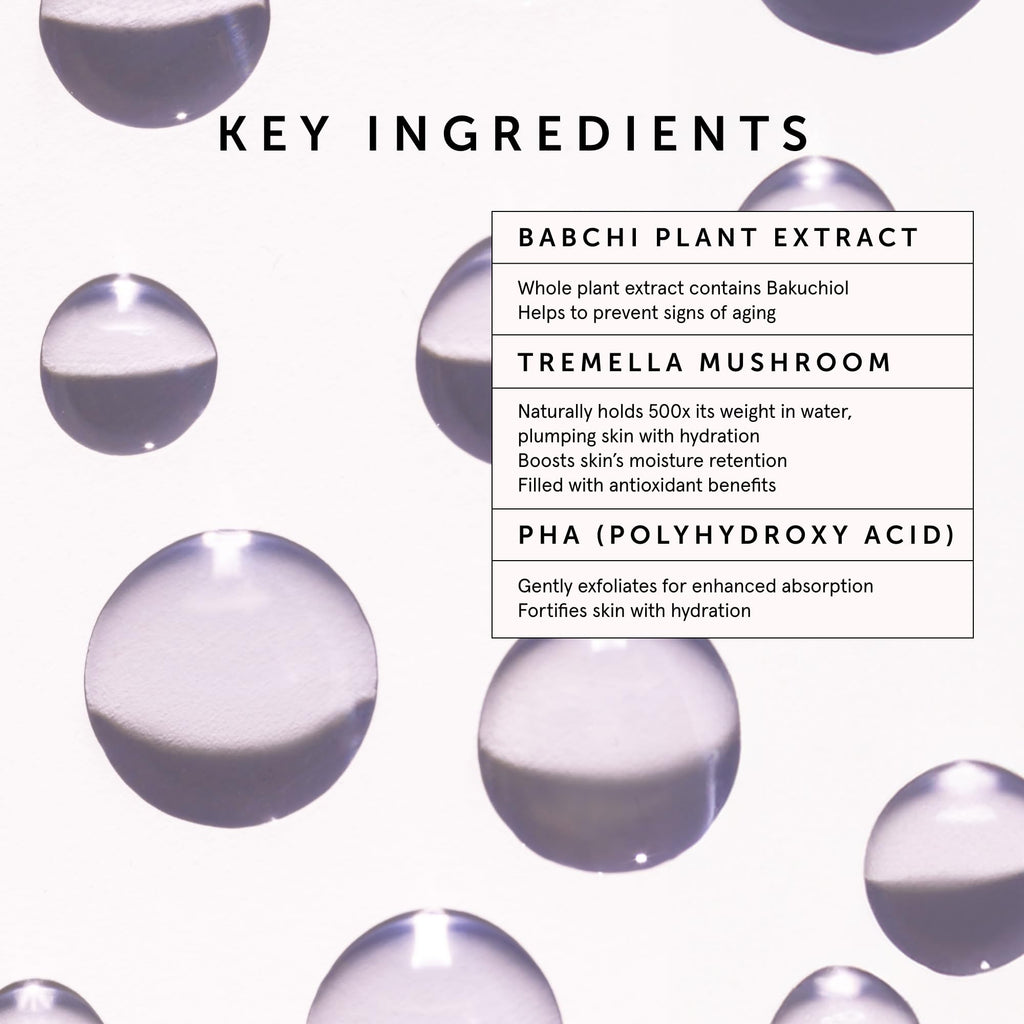 HERBIVORE Bakuchiol Retinol Alternative Face Serum REGULAR STRENGTH - Bakuchiol + Peptides, Smooths Skin, Reduces Fine Lines & Wrinkles, Plant-based, Vegan, Cruelty-free, 30mL / 1 oz