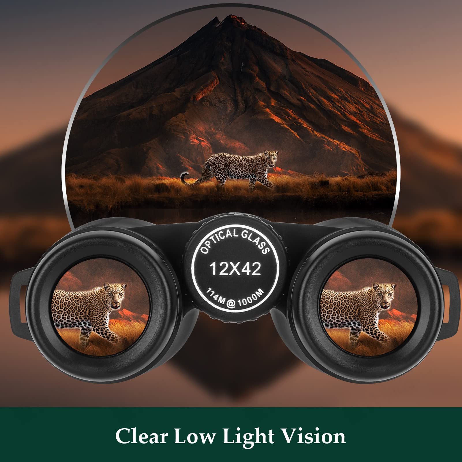 Adorrgon 12x42 High Powered Binoculars for Adults, Phone Adapter and Tripod