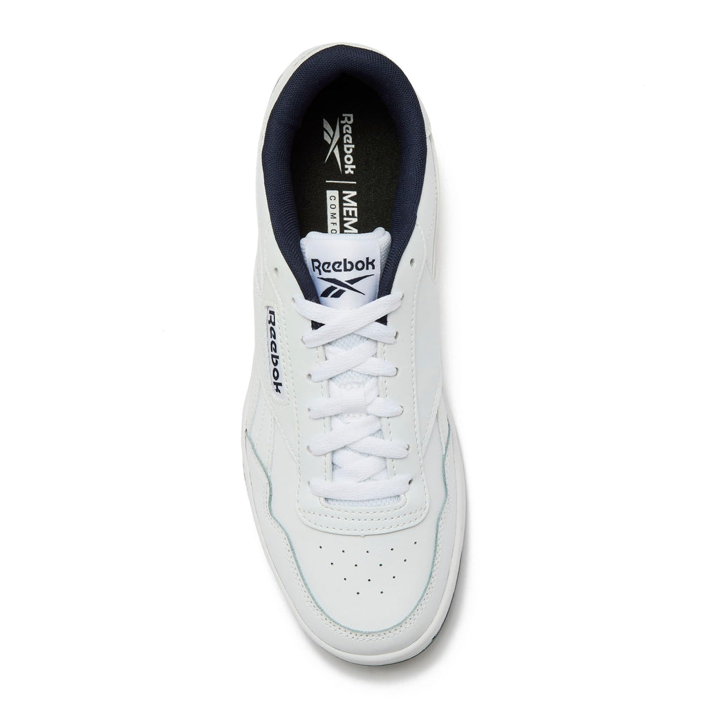 Reebok Court Advance Sneakers for Men - Casual Tennis Mens Shoes Size 6 to 15, White or Black, FFP- Footwear White/Vector Navy/Footwear White, 4.5