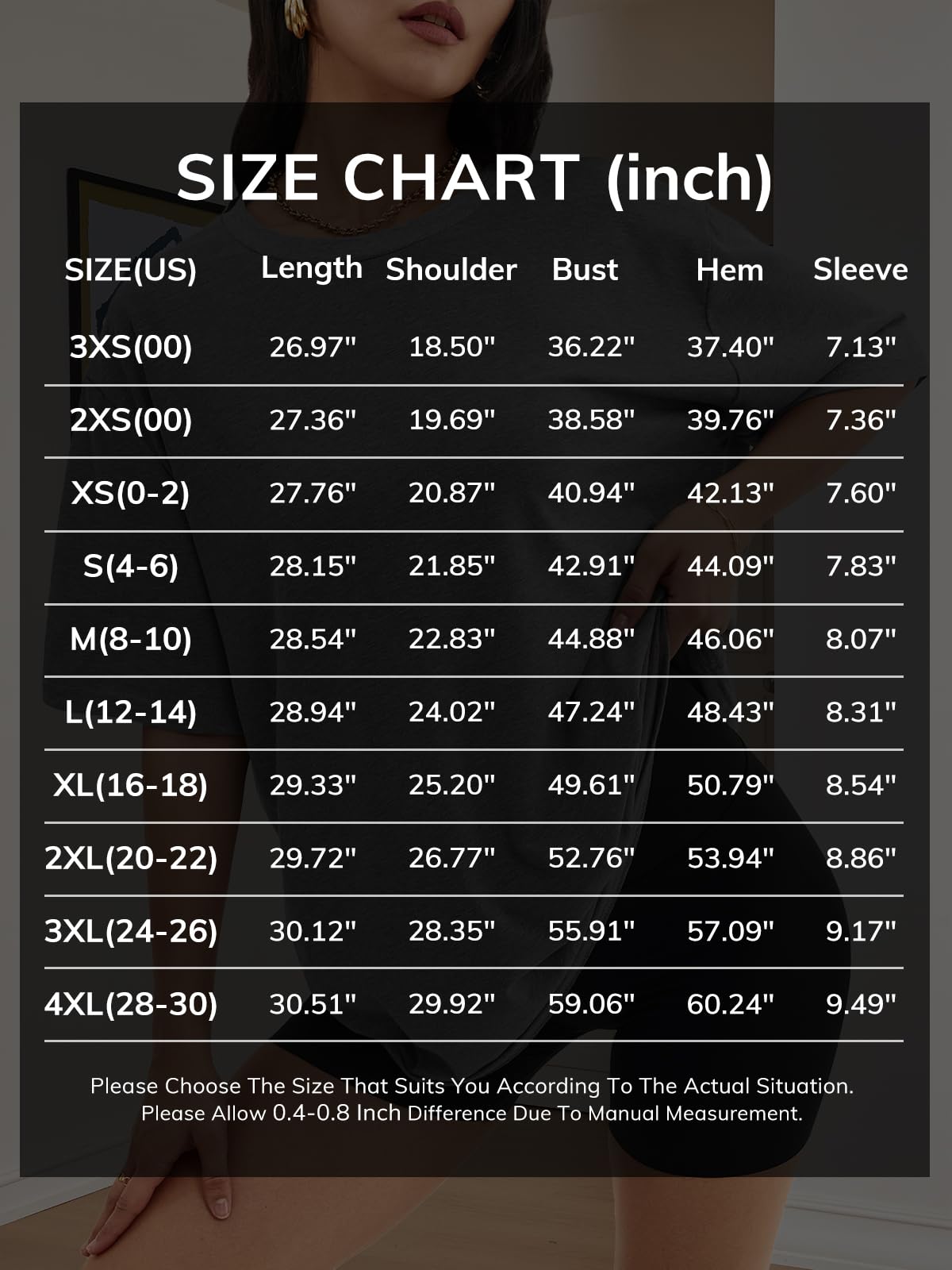 ATHMILE Womens Oversized T Shirts Loose Fit Crewneck Short Sleeve Tops Summer Casual Blouse Y2K 2025 Basic Tee Beach Black