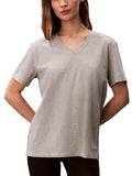 Calvin Klein Women's Performance Classic Fit V-Neck Tee Grey Heather