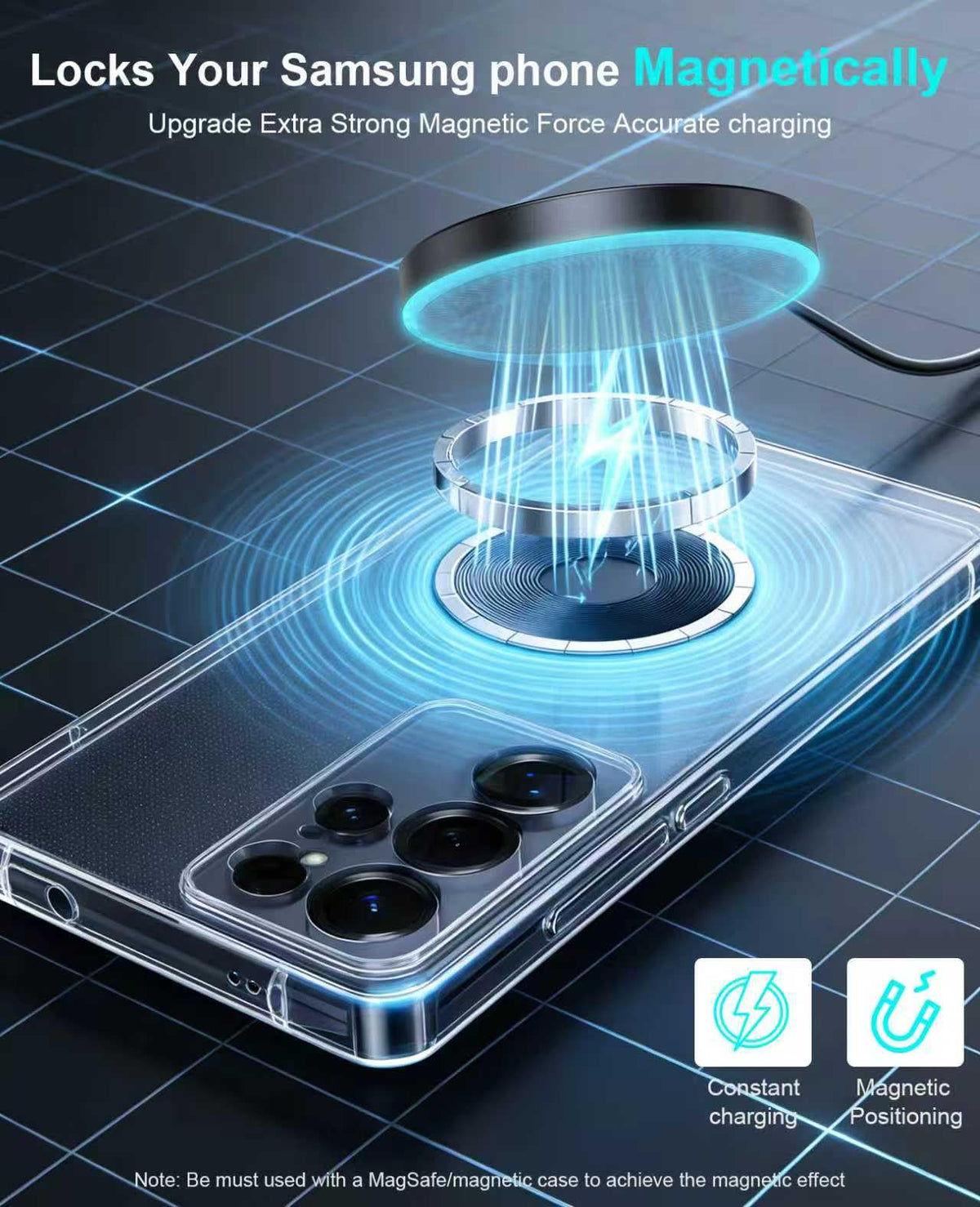 Wireless Charger 2Pack 6FT Samsung Magnetic MagSafe Fast Charging Pad