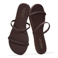 Project Cloud Summer Sandals for Women 2026 - Memory Foam Insole and Eco-Crafted Leather Beach Flip Flops for Women - Non Slip and Lightweight Double Strap Womens Sandals (Transition, DKCHOC,8M)