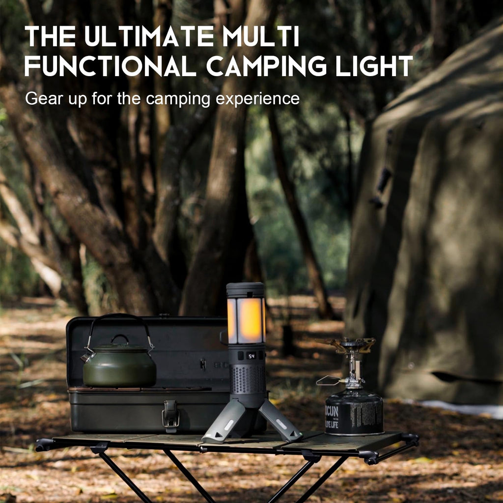 Telescopic Camping Lights, Rechargeable Camping Lights with Stand,12000mAh Collapsible Camping Lanterns, Magnetic Base Portable Flashlights IPX5 Waterproof for Camping,Hiking,Emergency Use