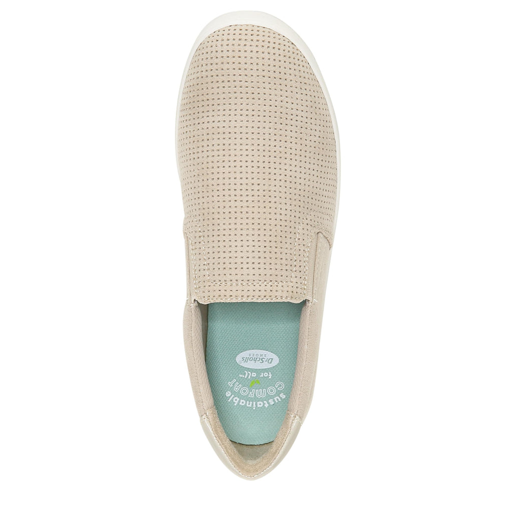 Dr. Scholl's Shoes Women's Madison Slip On Fashion Sneaker, Oyster Microfiber, 9 Wide