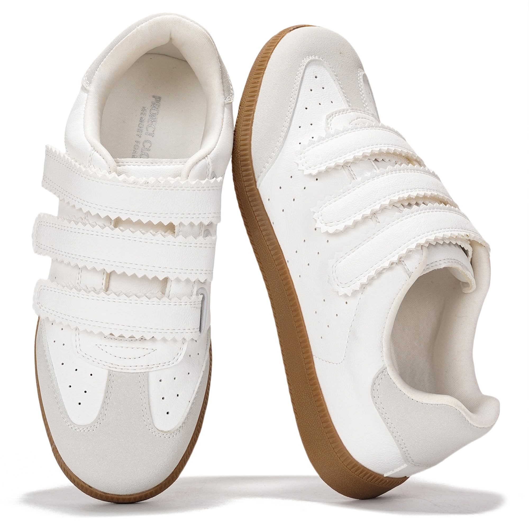 Project Cloud Sneakers for Women – Stylish & Comfortable Women's Fashion Sneakers with Memory Foam Insole – Lightweight Vegan Leather Womens Shoes – Fashion Shoes for Women (Ysabelle,Whit,8) White