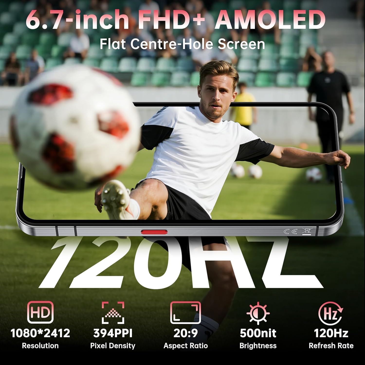 OUKITEL WP210 512GB Rugged Smartphone 5G Unlocked-36GB+512GB,8800mAh Massive Battery, 6.7" AMOLED 120Hz Display,108MP Camera, IP68/69K, Android 15, 45W Fast Charge, Dual SIM,Fingerprint, WiFi 6,Red