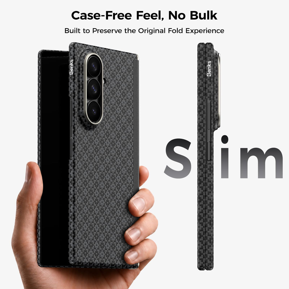 BENKS for Z Fold 8 Ultra Case with Hinge Protection & Screen Protector
