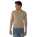 Men’s Daily Cashmere Sweater – 100% Pure Cashmere Crew Neck Pullover, Soft Lightweight Knit (US, Alpha, Medium, Regular, Regular, Camel)