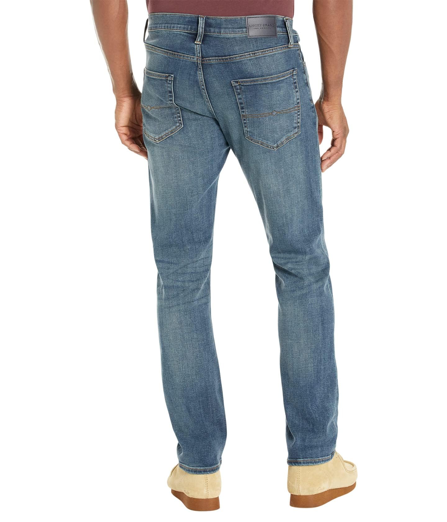 Lucky Brand Men's 410 Athletic Straight Coolmax Stretch Jean, MCTR, 36W x 34L