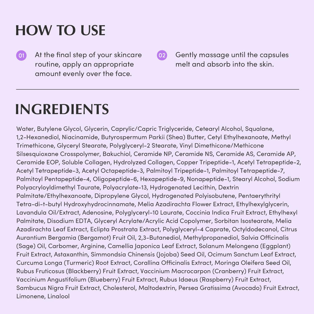 Bakuchiol Plumping Capsule Cream – Retinol Alternative Moisturizer for Firming and Pore Care with 99% Pure Bakuchiol, 5 Types of Collagen & Ceramide Complex, 1.69 fl.oz / 50ml