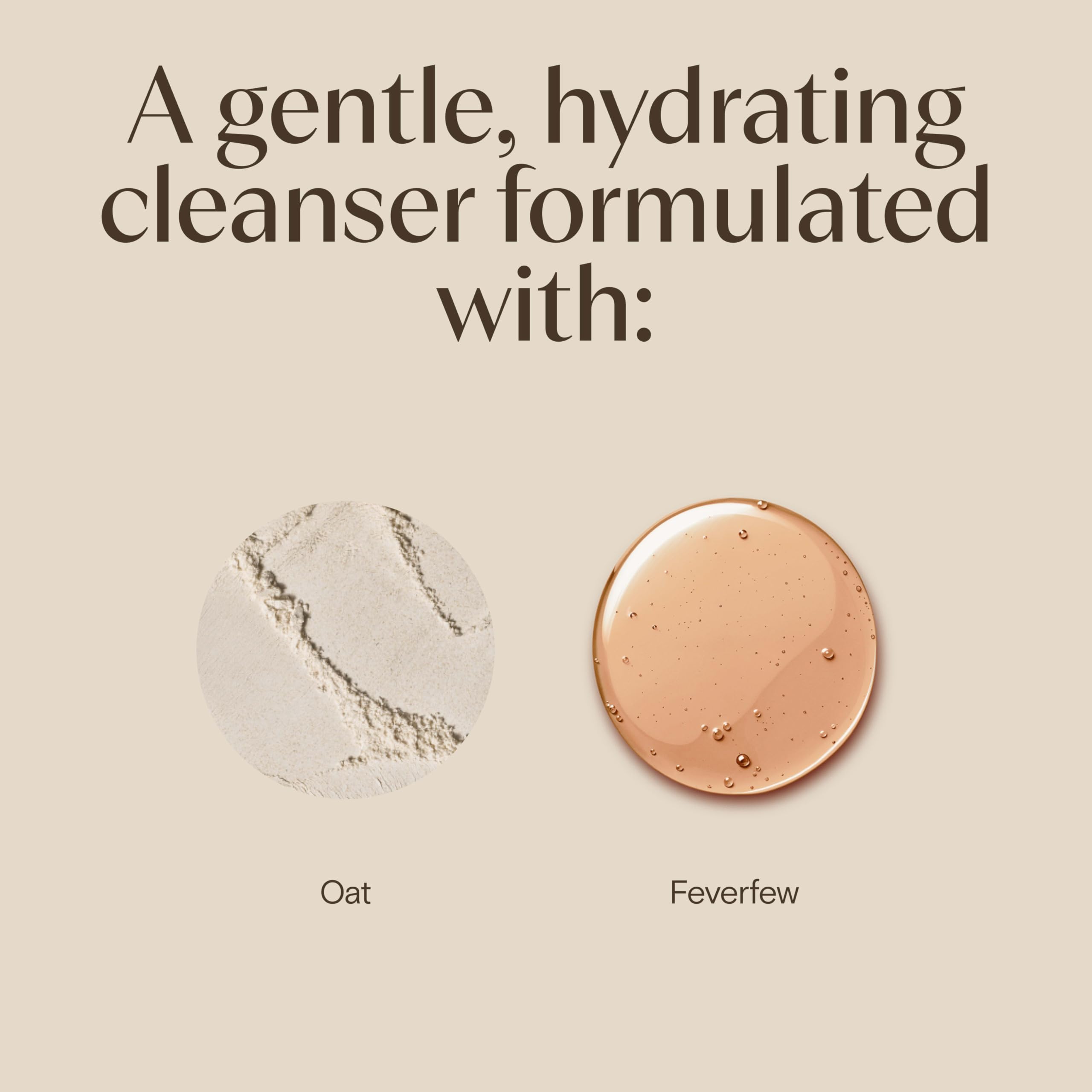 Aveeno Calm + Restore Nourishing Oat Cleanser, Daily Hydrating Facial Cleanser & Face Wash for Sensitive Skin, Non-Foaming, Hypoallergenic, Non-Comedogenic, Fragrance-Free, with Feverfew, 7.8 fl oz