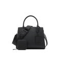 ALDO Women's Cadoanad Satchel Bag, Black/Black
