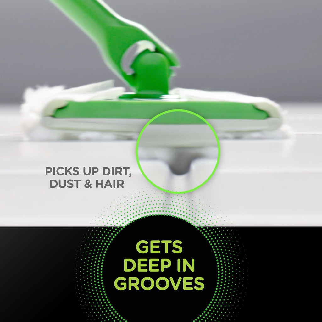 Swiffer Sweeper Heavy Duty Dry Multi-Surface Cloth Refills for Floor Sweeping and Cleaning, Unscented, 32 Count
