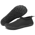 Mishansha Womens Mens Water Shoes Wide Toe Box Swim Beach Barefoot Shoes Quick Dry Non Slip Lividity Black 8.5 Women/6.5 Men