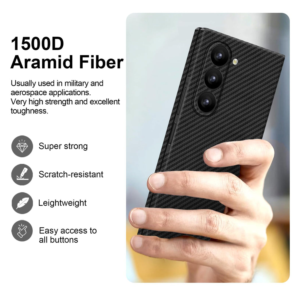 Lenpiti Slim Magnetic Aramid Fiber Case for Samsung Galaxy Z Fold 8 Ultra