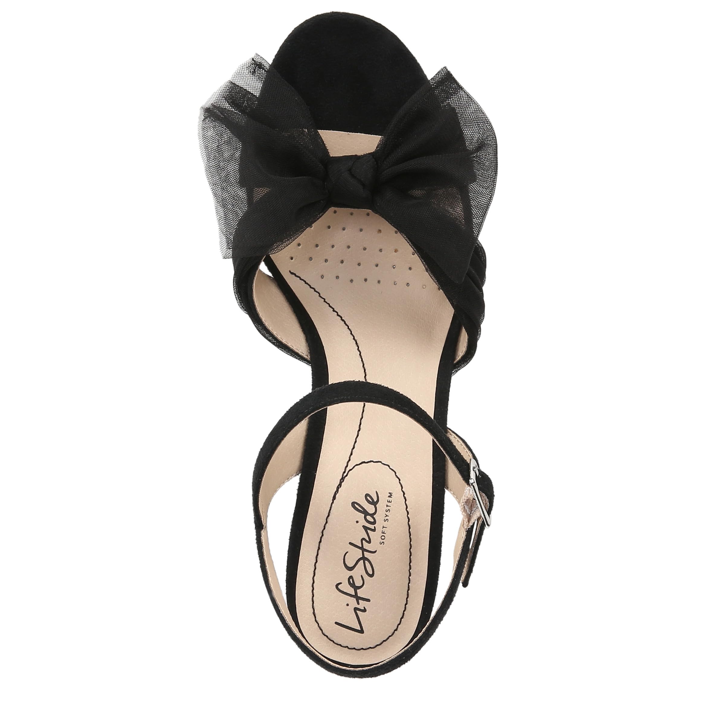 LifeStride Womens Last Dance Sandal Black 11 W