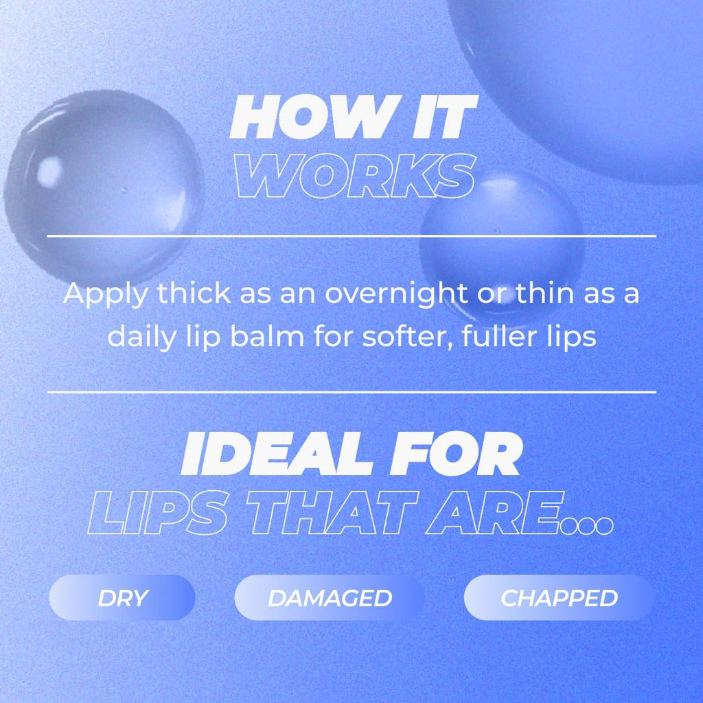 Vitamasques Lip Butter Balm Strawberry, Korean Lip Balm - Peptide Lip Treatment - Lip Balm Hydrating - Light Tinted Lip balm - Made in Korea - 0.33 fl.oz