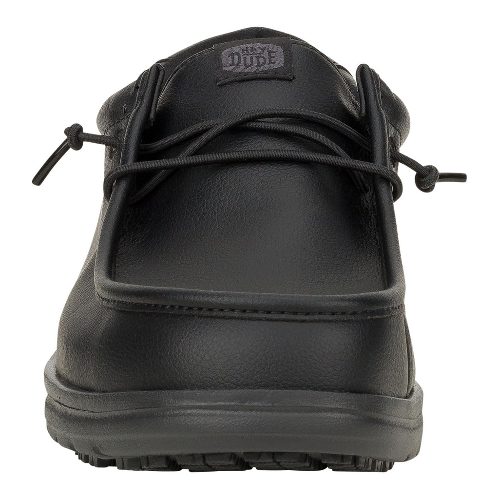 HEYDUDE Wally Work CE Classic Black Size 10, Men’s Shoes, Men's Slip-on Loafers, Comfortable & Light-Weight