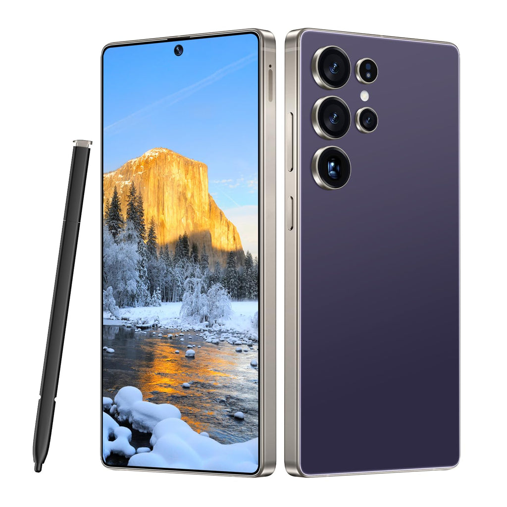 MMY I25 Ultra 5G Unlocked Smartphone,16GB+512GB Fully Cell Phone for Android 14, 6.99" Unlocked Cell Phone, 7000mAh, 68MP+108MP Dual Camera/Dual SIM/Fingerprint Lock/Face (Purple)