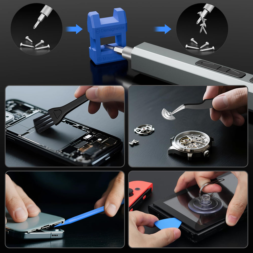 STREBITO Electric Screwdriver, 144-in-1 Precision Screwdriver Set