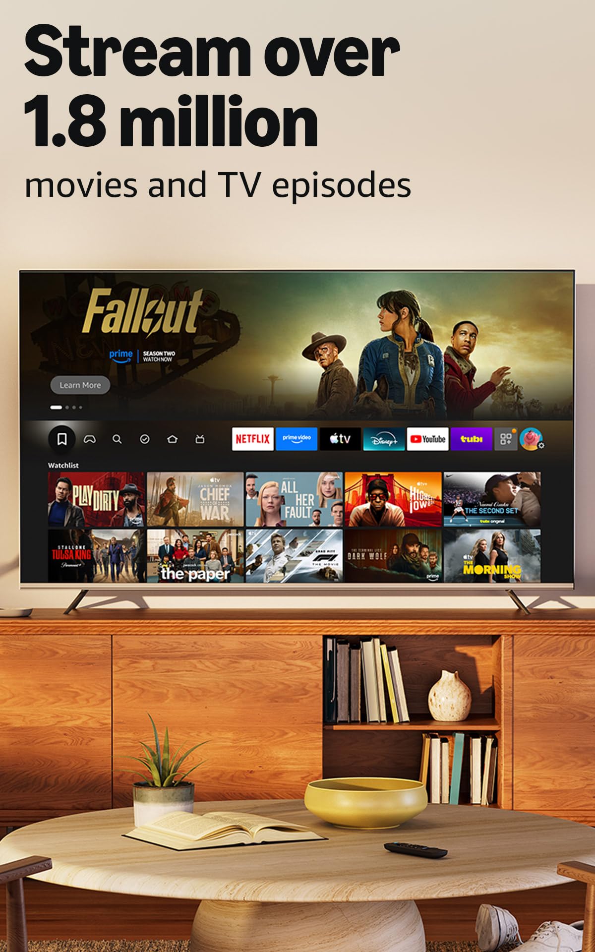 Amazon Fire TV Stick HD (newest model), free and live TV, Alexa Voice Remote, smart home controls, HD streaming