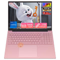 Auusda 16" FHD Traditional Laptop Computers, i3 Processor, WiFi 6 Bluetooth 5.3, Laptops Notebook for Home Office Study, Type-C, Backlit Keyboard, Fingerprint Unlock, Win11 Pro 16GB RAM 1TB SSD Pink