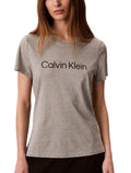 Calvin Klein Women's Performance Cotton Modal Logo Tee Grey Heather