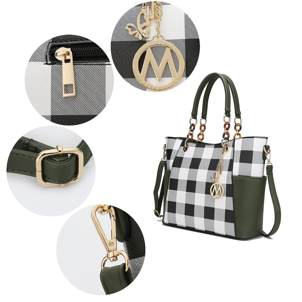 MKF Collection Tote Bag for Women, Handbag Set with Wallet-Top-Handle- Vegan Leather Purse Pink by Mia k