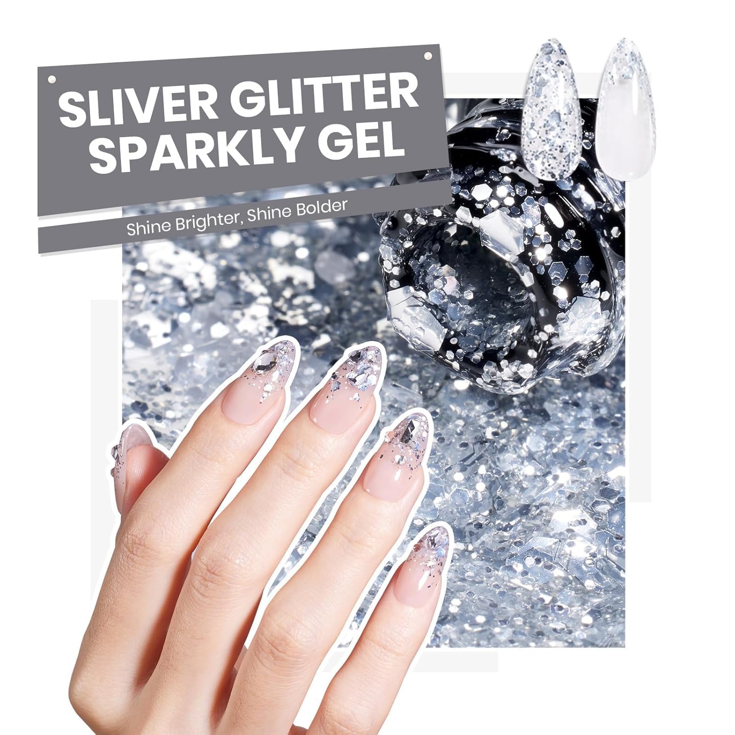 Beetles Gel Nail Polish Set - Transcendent Allure 60 Colors Winter Gel Polish Kit Orange Burgundy Red Green Brown Blue White Black Purple Glitter with Base Top Coat UV LED Needed DIY Gifts for Women