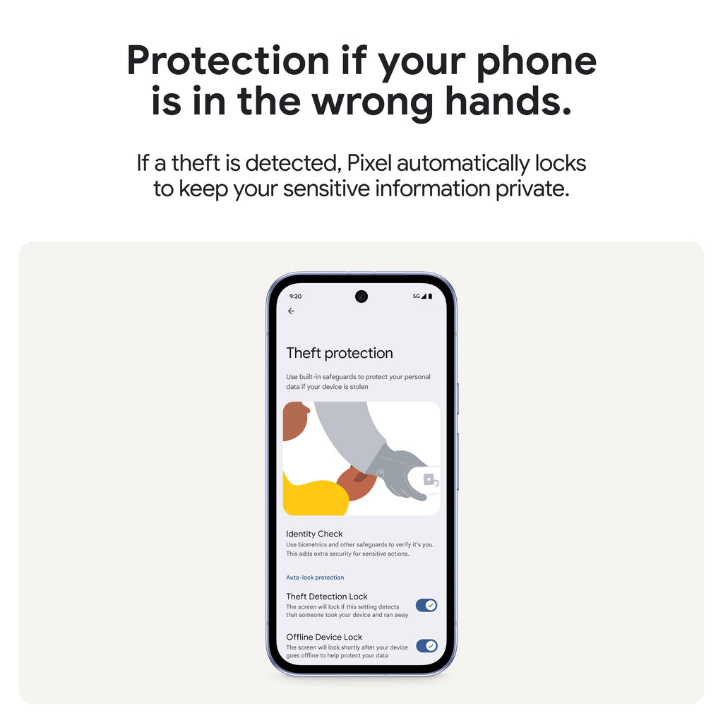 Google Pixel 9a with Gemini - Unlocked Android Smartphone with Incredible Camera and AI Photo Editing, All-Day Battery, and Powerful Security - Obsidian - 128 GB
