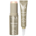 TULA Skin Care Golden Duo - Cappuccino Spresso Energizing Eye Balm 0.35 oz + Maple Glaze Plumping Lip Treatment 0.28 oz, 2-Piece Kit