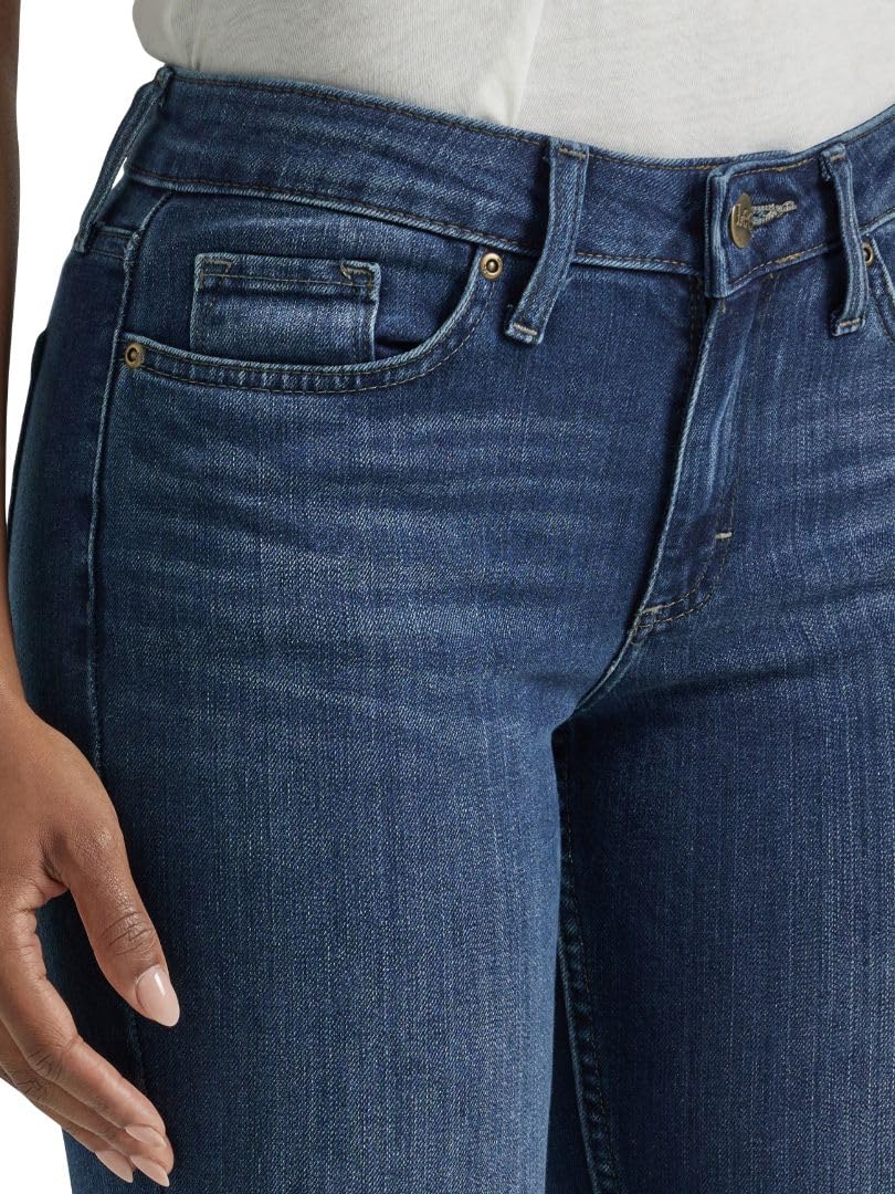 Lee Women's Legendary Mid Rise Bootcut Jean Compass 12 Long