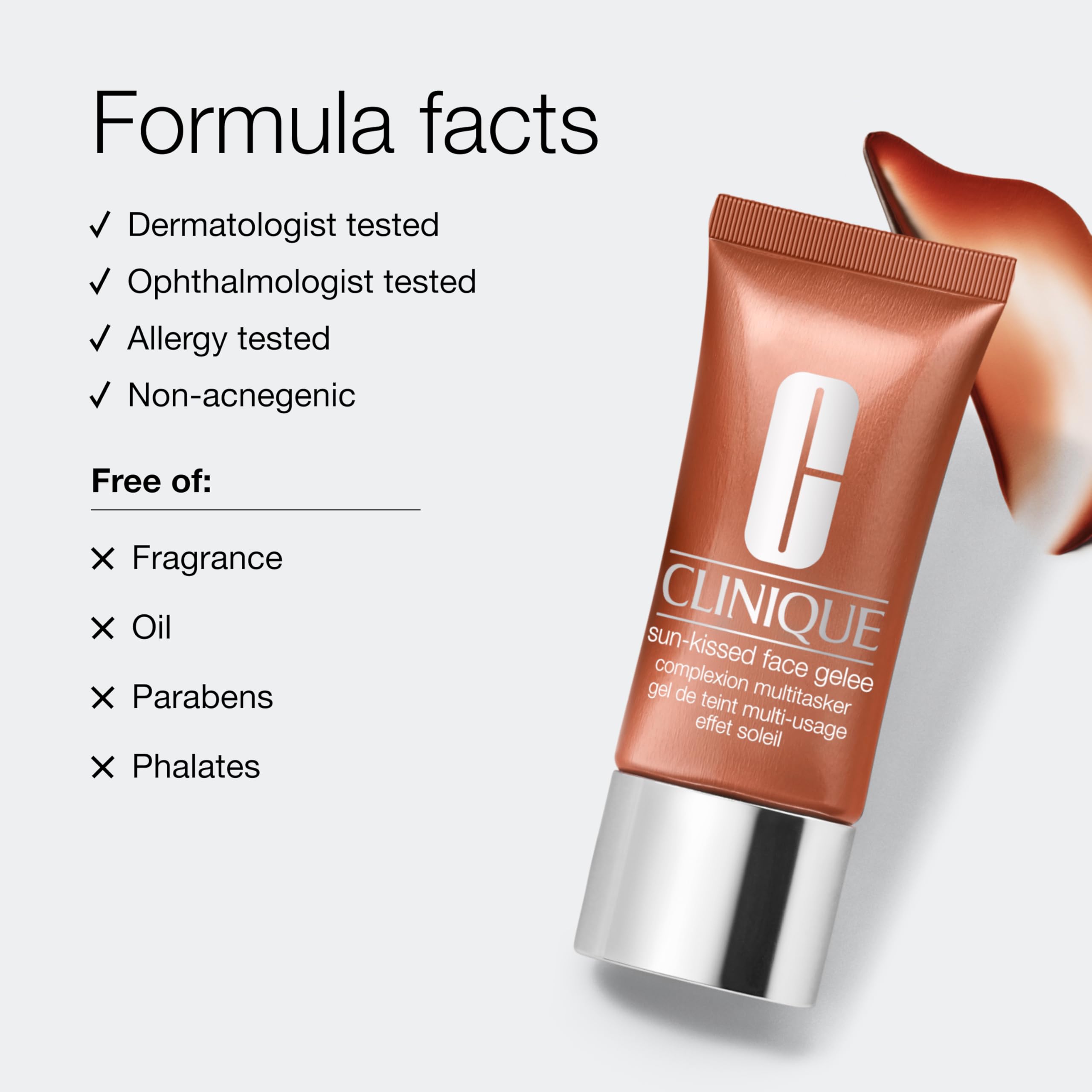 Clinique Sun-Kissed Face Gelee Complexion Multitasker Bronzing Drops | Skin Tint & Liquid Bronzer, 1 Fl Oz