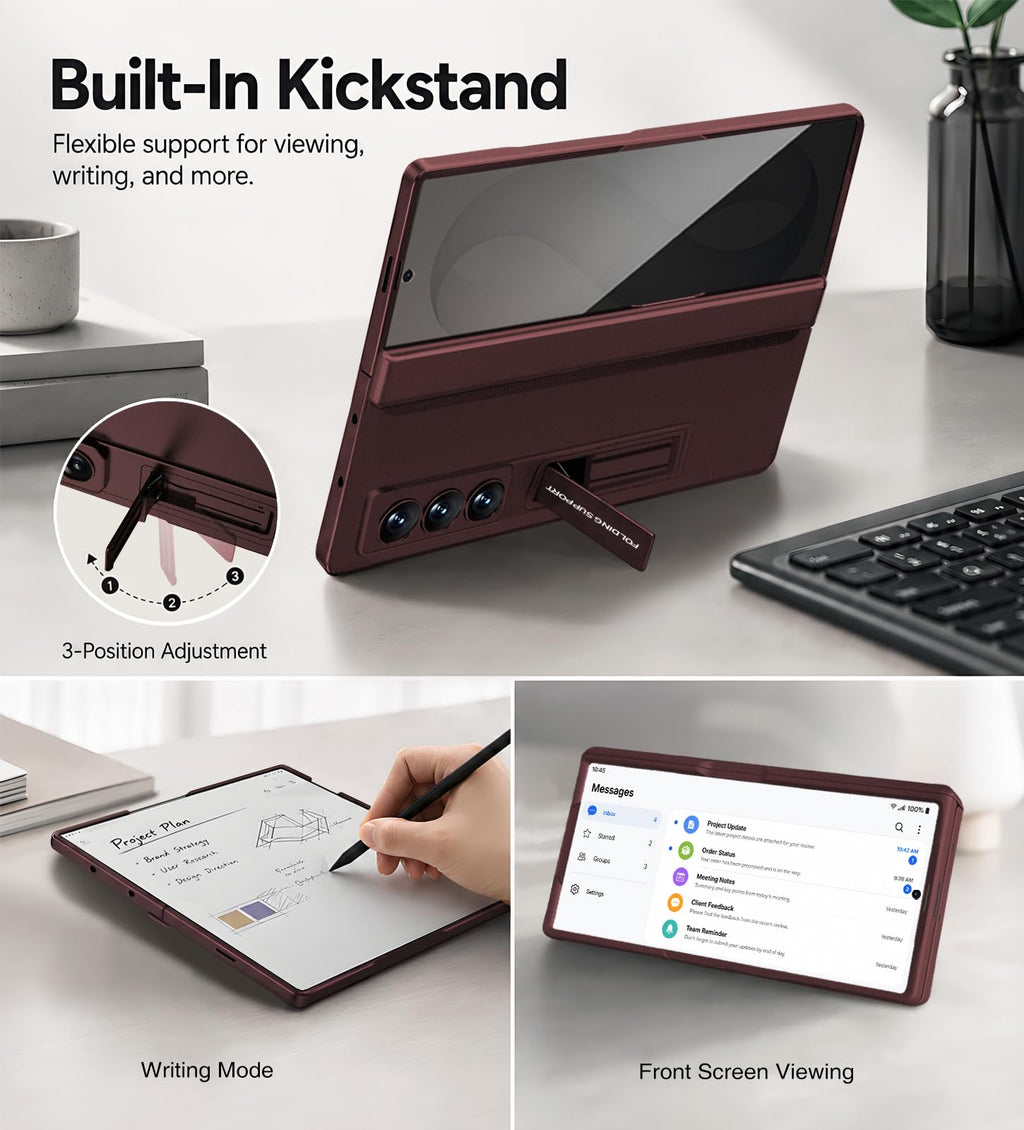 STORMTAL for Galaxy Z Fold 8 Ultra Case with Kickstand, Hinge Protection
