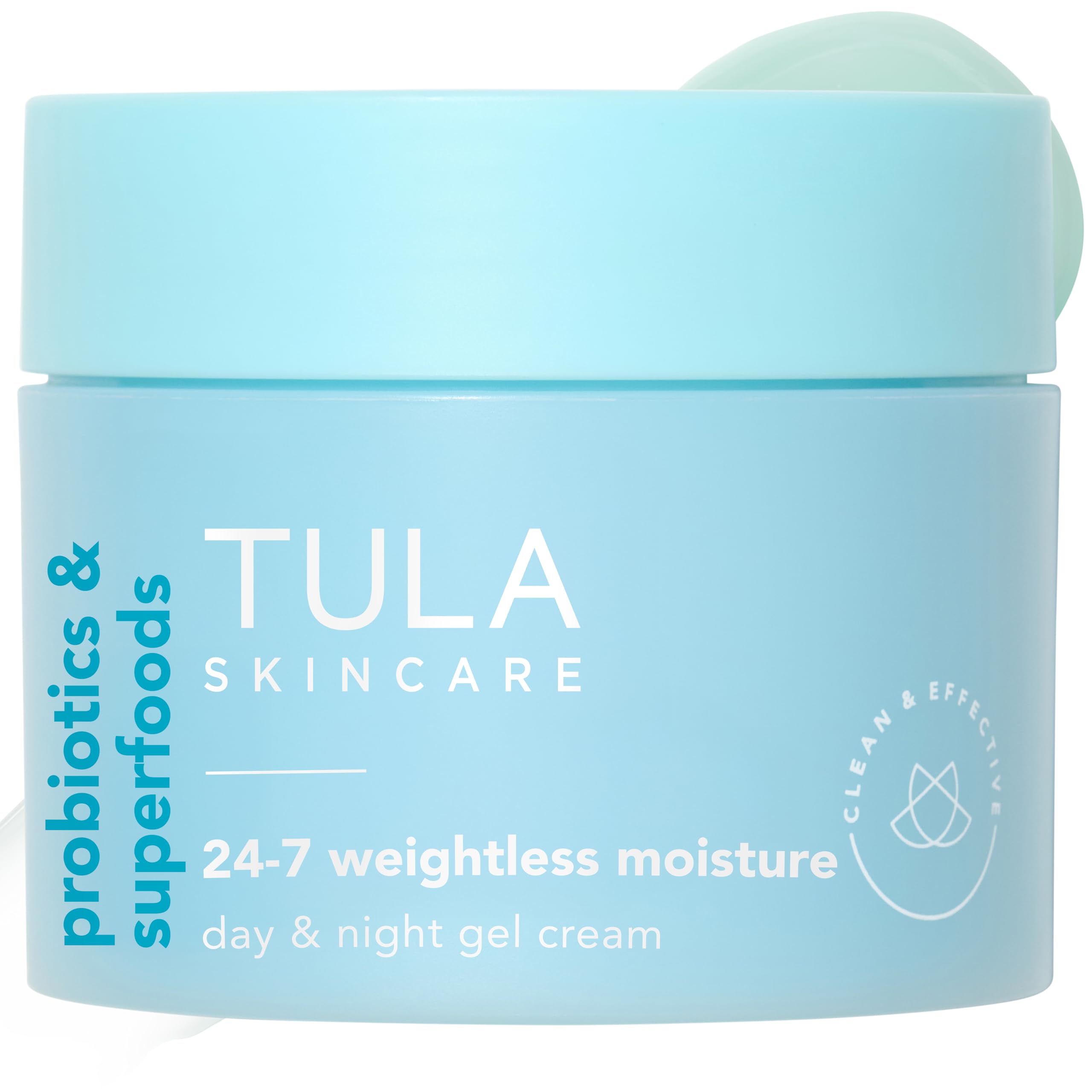 TULA Skin Care 24-7 Weightless Moisture Hydrating Day & Night Cream - Supersize, Anti-Aging Lightweight Gel Cream Moisturizer for Face, Contains Watermelon & Blueberry Extract, 3.4 oz.