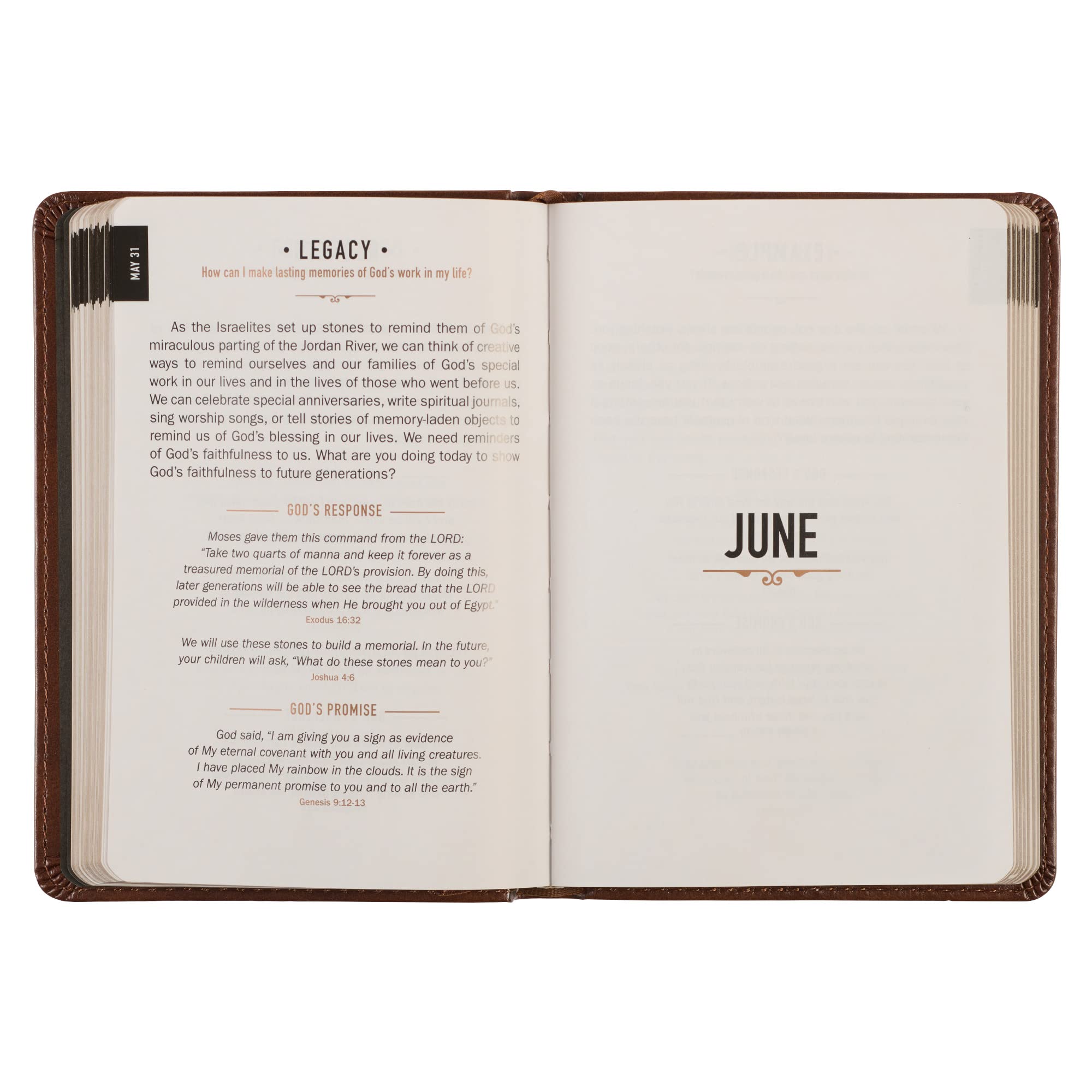 One Minute with God for Men 365 Devotions, Brown Faux Leather Flexcover
