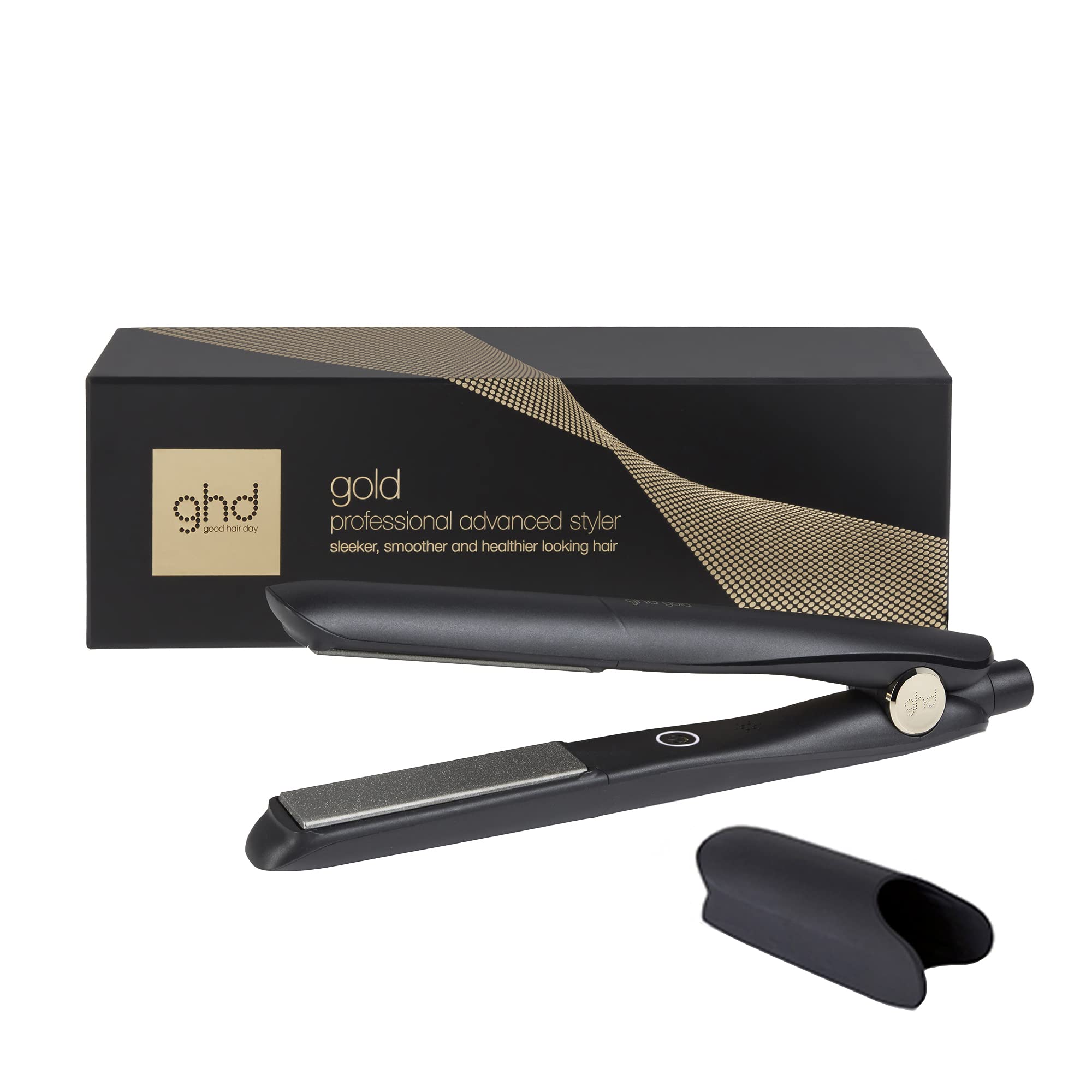 ghd Gold Styler Flat Iron Hair Straightener, Black