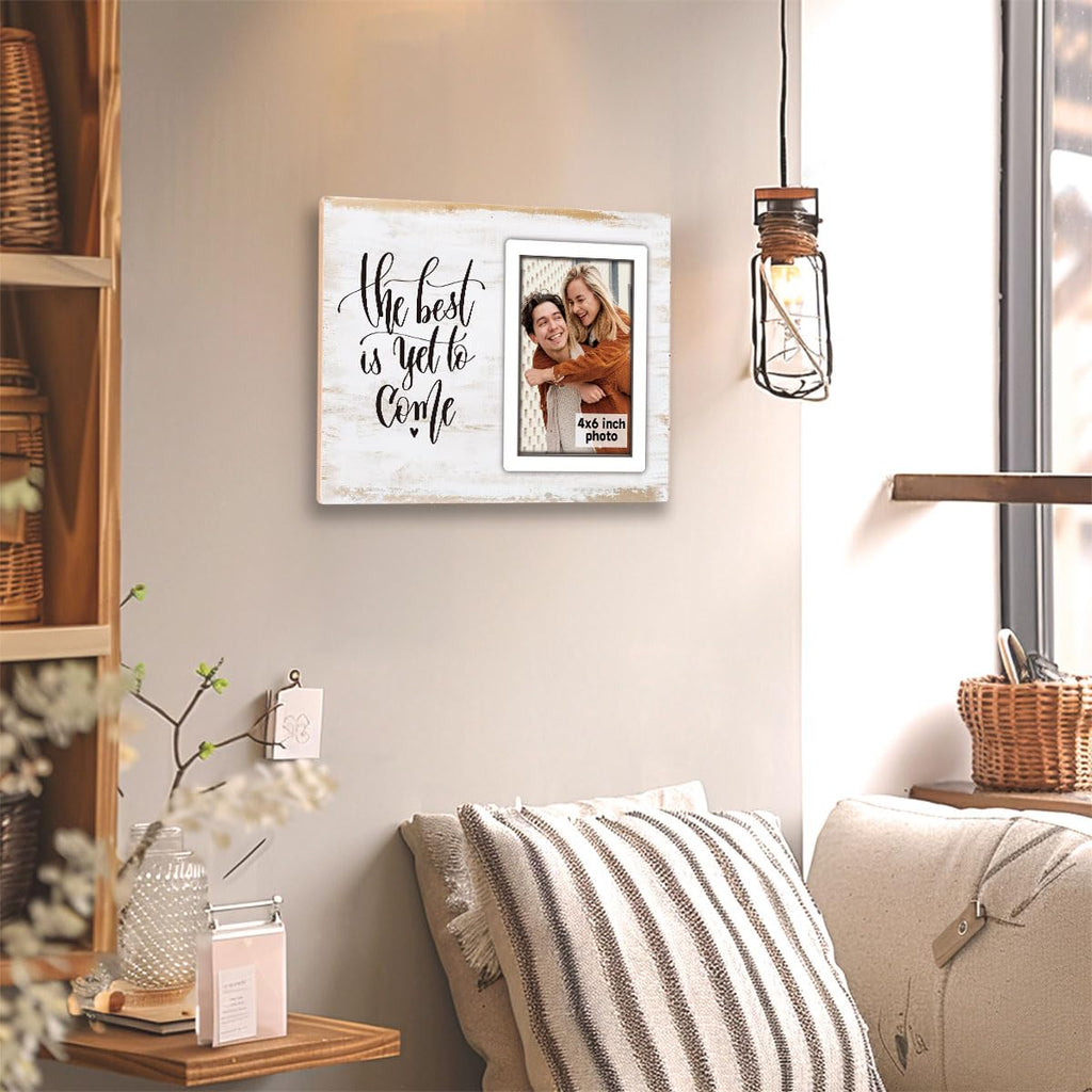 SZ-PengXin Engagement Gifts for Couples Gifts for Newly Engaged Couples Engagement Gift for Women Happy Engagement Party Gift Personalized Picture Frame The Best Is Yet To Come Engaged Photo Frame