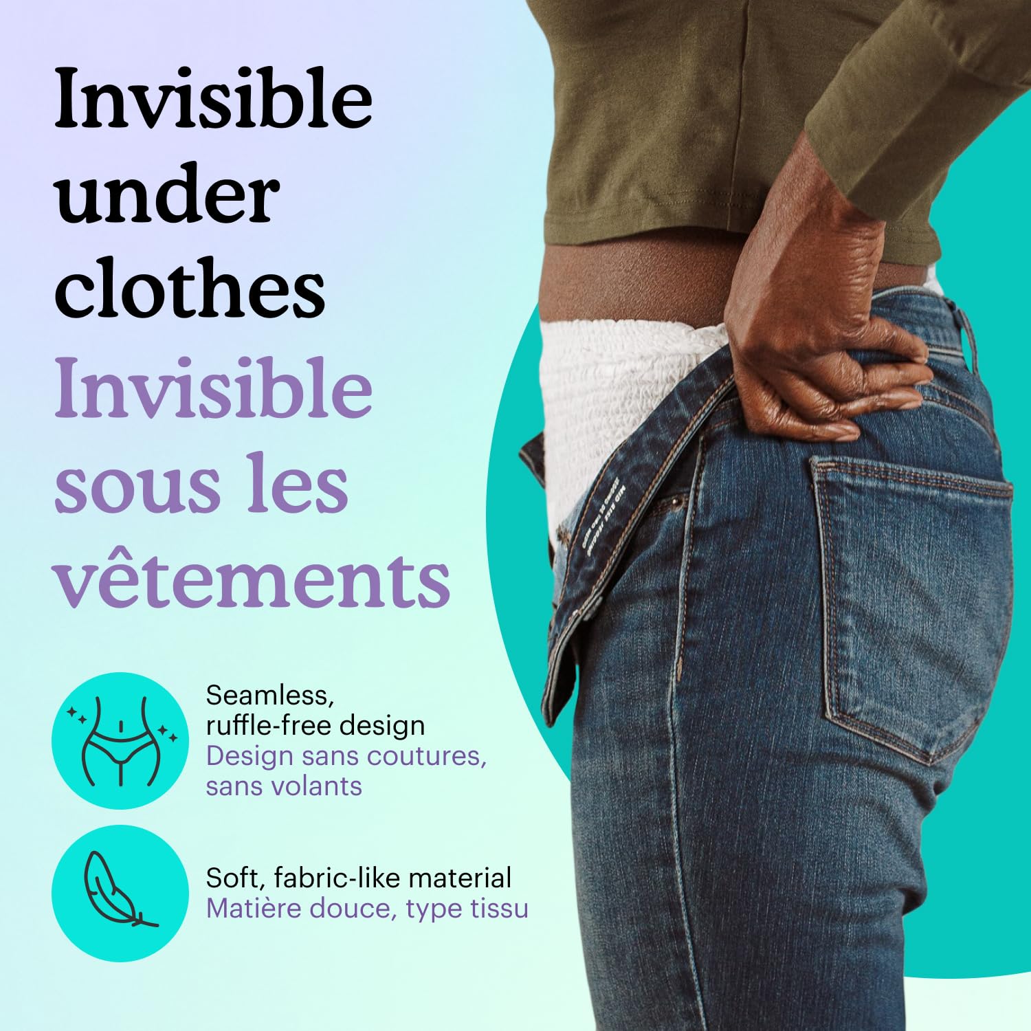 Because Overnight Absorbency Pull Ups - Adult Disposable Incontinence Underwear, Extra Absorbent Nighttime Briefs for Men and Women, White, Small/Medium, 20 Count