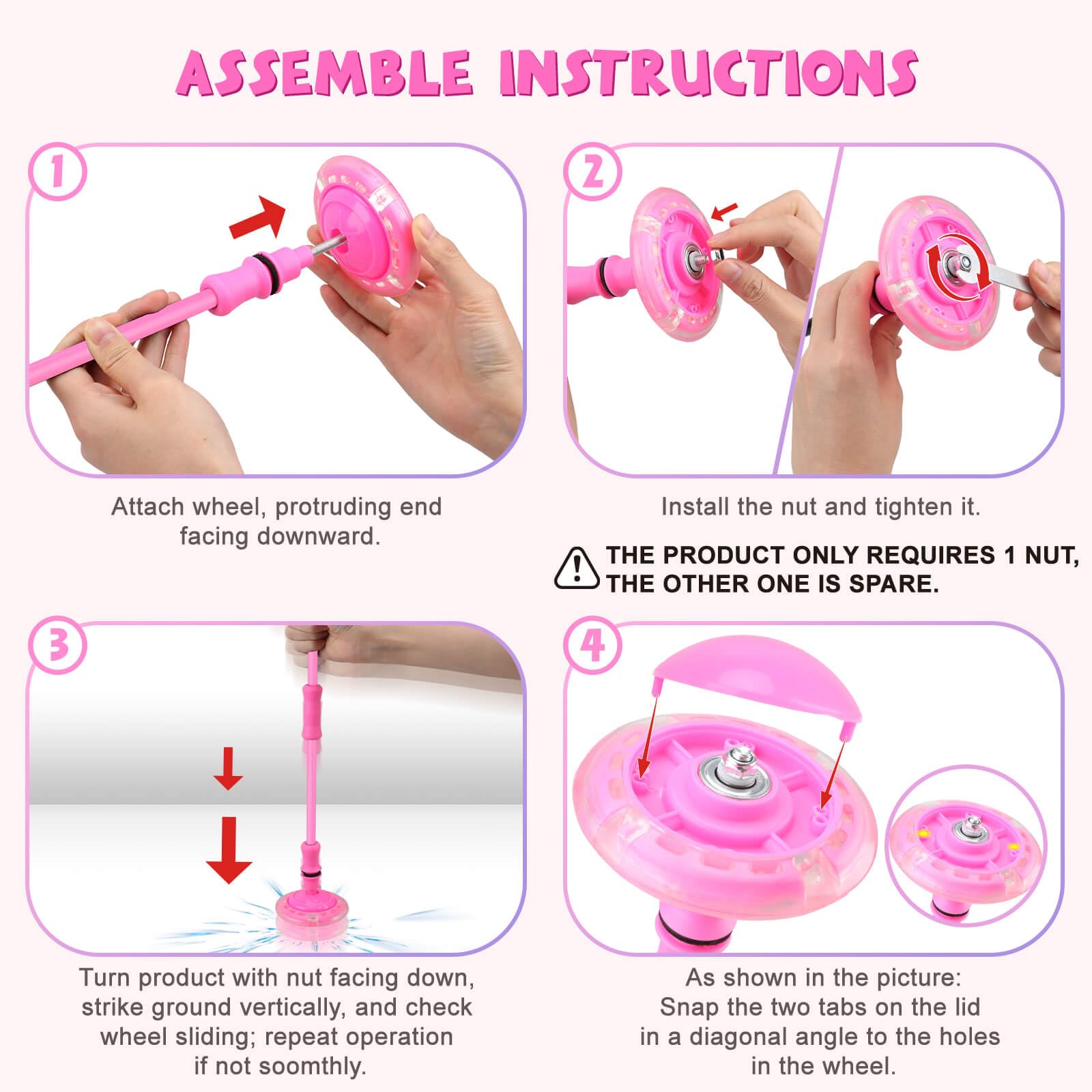Getatoy Ankle Skip Ball for Kids: Toys for 4-8 Years Old Girls, Skip Ball Toy for Girls, Outdoor Toys Gifts for Kids Ages 8-12 6-8 Skip Toy 8 Year Old Girl Birthday Gift