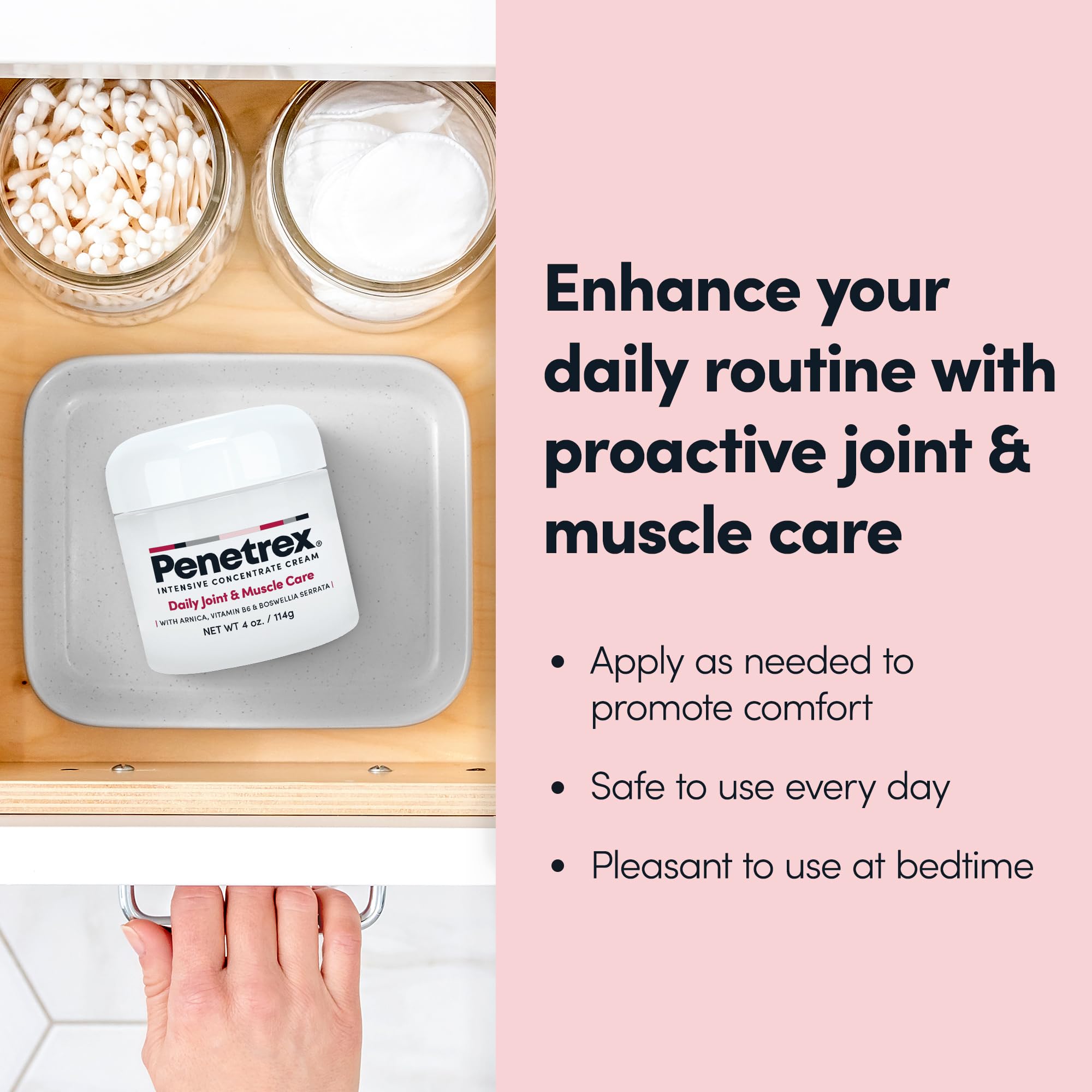 Penetrex Joint & Muscle Therapy Trio - Soothing Comfort for Back, Neck, Hands, Feet - Premium Whole Body, Rub with Arnica, Vitamin B6 MSM & Boswellia - 2oz, 3oz, 4oz