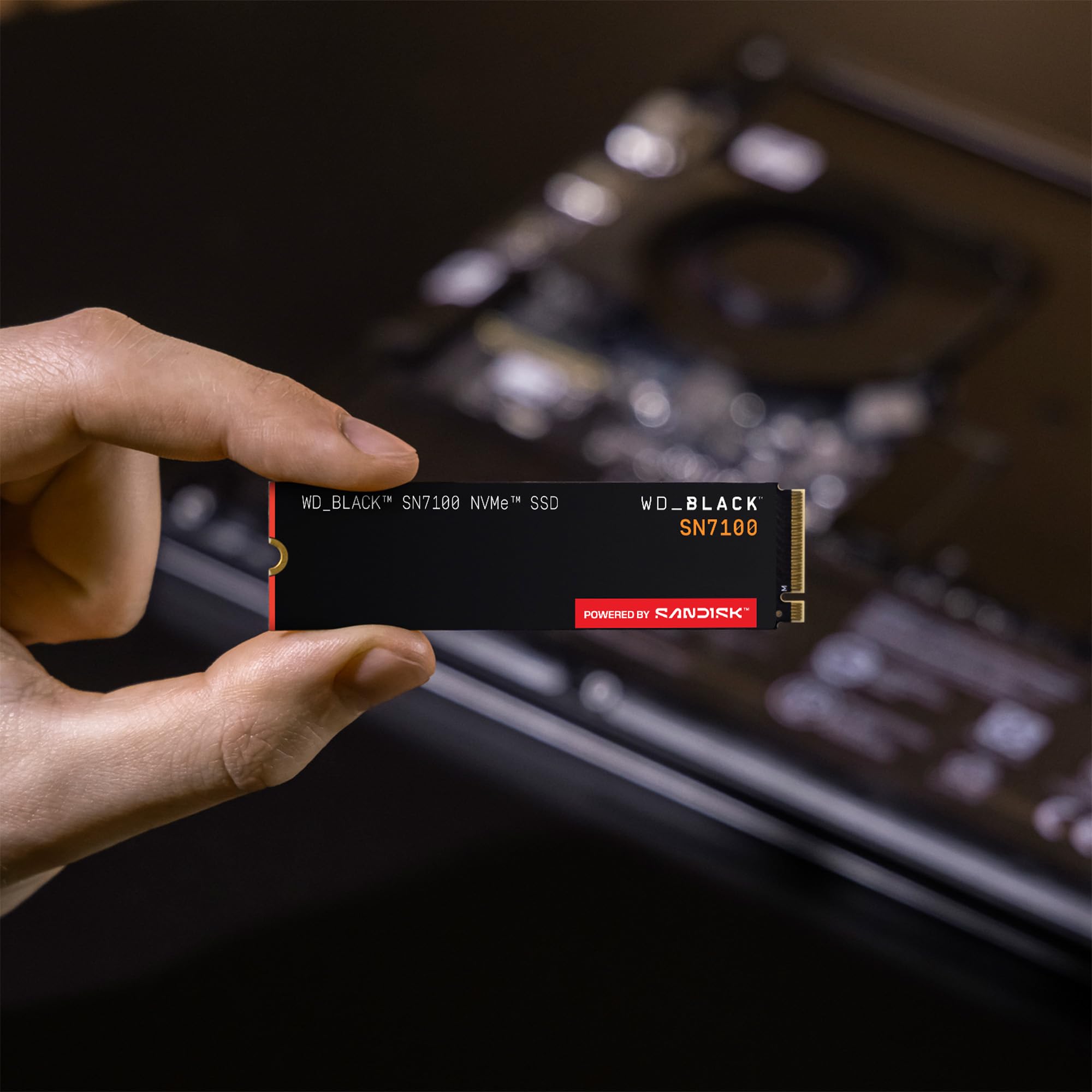 WD_Black SN7100 4TB NVMe SSD - Gen4 PCIe, M.2 2280, Up to 7,000 MB/s Read Speed, Up to 6,700 MB/s Write Speed, Next Gen TLC 3D NAND, for Laptops, Handheld Gaming Devices - WDS400T4X0E