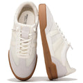 Project Cloud 100% Genuine Leather Casual Sneakers for Women - Memory Foam Insoles - Womens Shoes & Lightweight Women's Fashion Sneakers - Slip On Shoes for Women Footwear (Verdy, Whit, 5.5) White